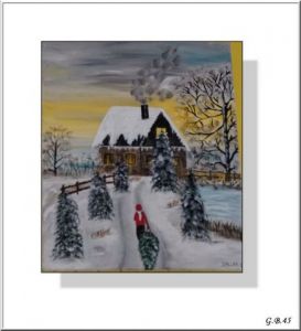 Peinture de isabelle sallet payen: LE SAPIN