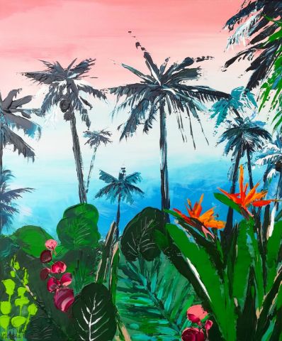 L'artiste Victoria Girerd - PAYSAGE TROPICAL