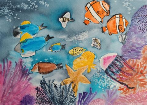 L'ESPÈCE SOUS-MARIN - Peinture - Victoria Girerd L'ESPÈCE SOUS-MARIN - Peinture - Victoria Girerd