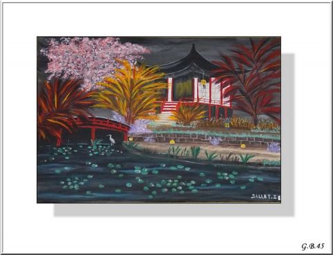 NIHON TEIEN - Peinture - isabelle sallet payen