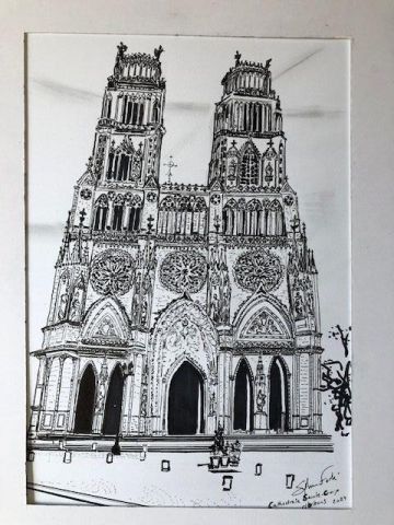 Cathedrale Sainte-Croix d'Orleans - Dessin - COMETE