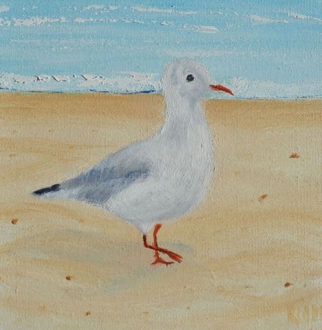 mouette - Peinture - christian riado