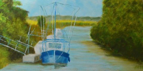 port de richard 32 - Peinture - christian riado