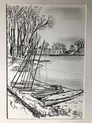 Lac de Loire - Dessin - COMETE