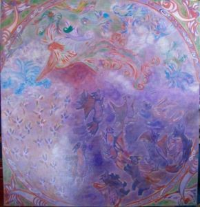 Peinture de Marie-rose Atchama: Puissance ailée
