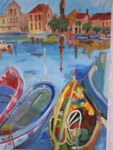 port de sanary sur mer - Peinture - ANNE