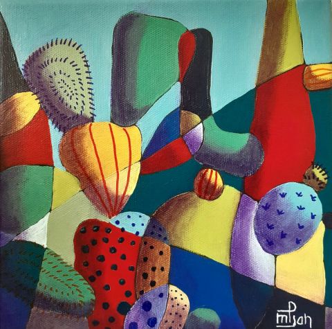 Cactus 2 - Peinture - Marie-Pierre JAN Cactus 2 - Peinture - Marie-Pierre JAN