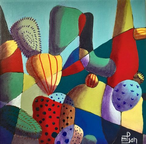 Cactus 2 - Peinture - Marie-Pierre JAN