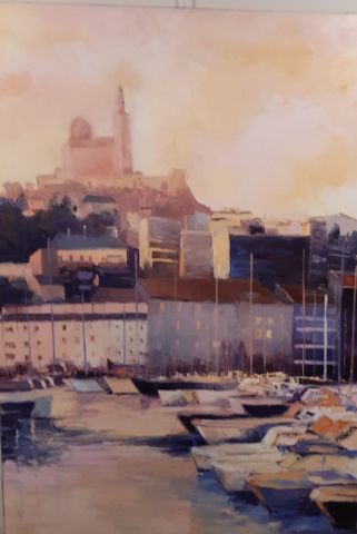 Pleins feux sur Marseille - Peinture - Veronique LANCIEN