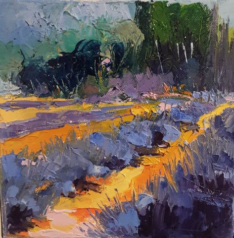 Lavandes en Provence  - Peinture - Veronique LANCIEN