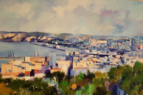 Marseille et sa rade - Peinture - Veronique LANCIEN