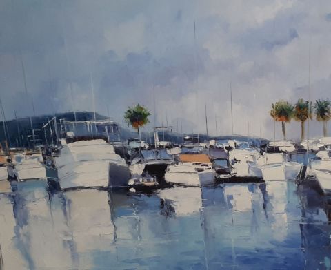 Port de Bandol  - Peinture - Veronique LANCIEN