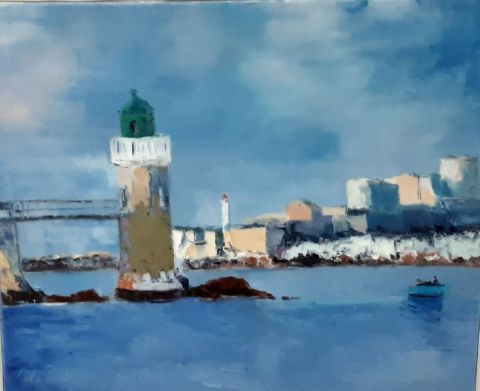 Phare au Château d’if à Marseille  - Peinture - Veronique LANCIEN