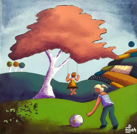 L'artiste Marie-Pierre JAN - Jeux d'enfants L'artiste Marie-Pierre JAN - Jeux d'enfants