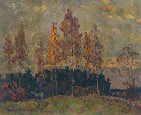 L'artiste Belikov - Autumn trees