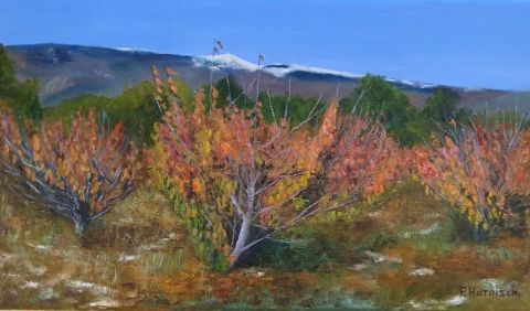 Automne sur le Ventoux - Peinture - Pascale HARNISCH