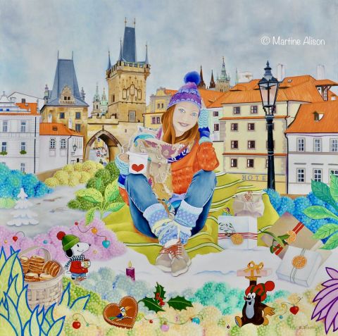 L'artiste martine alison - NOËL A PRAGUE L'artiste martine alison - NOËL A PRAGUE