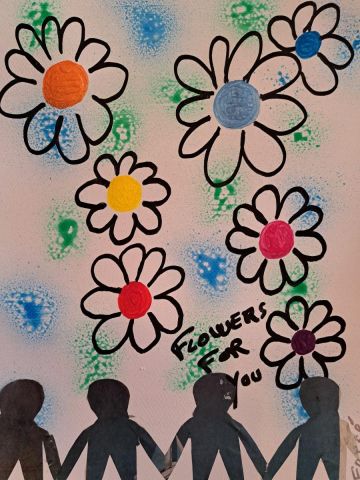 People and Flowers...by Fersé  - Peinture - fersee 