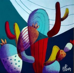 Peinture de Marie-Pierre JAN: Cactus 5