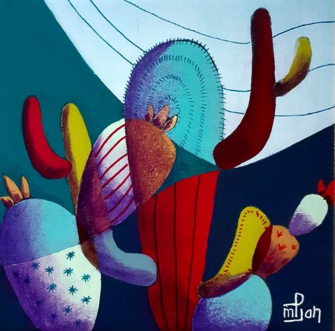 Cactus 5 - Peinture - Marie-Pierre JAN