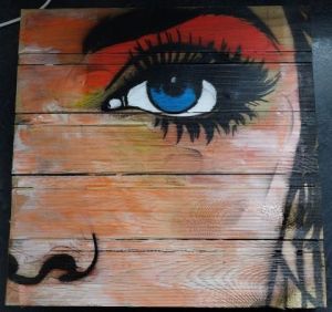 Peinture de Artlcdeco : mon oeil sur bois n°2