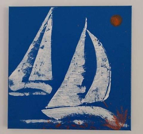 bateau n°1 - Peinture - Artlcdeco 