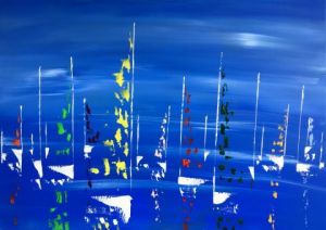 Peinture de valerie jouve: marine cobalt