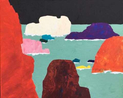 L'artiste valerie jouve - marine abstraite Ouessant L'artiste valerie jouve - marine abstraite Ouessant