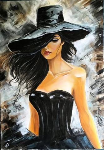 Sarah instinct sauvage - Peinture - Pascal Auvigne Sarah instinct sauvage - Peinture - Pascal Auvigne