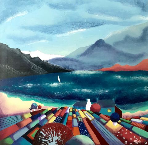 L'artiste Marie-Pierre JAN - Au bord du lac L'artiste Marie-Pierre JAN - Au bord du lac