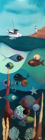 Sortie en mer - Peinture - Marie-Pierre JAN Sortie en mer - Peinture - Marie-Pierre JAN