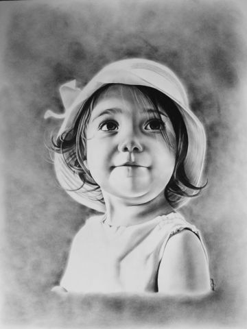 Portrait d'après photo sur commande - Dessin - Laetitia passion dessin Portrait d'après photo sur commande - Dessin - Laetitia passion dessin