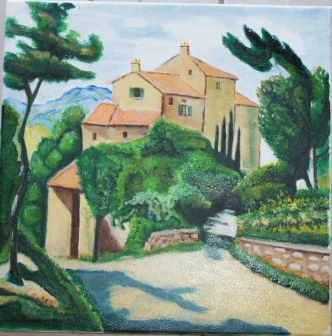 Village provençal  - Peinture - Pierguy Angeelini