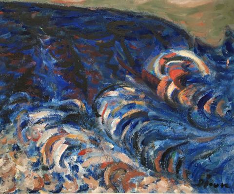 L'artiste DENISE JOUVE - belle île, houle L'artiste DENISE JOUVE - belle île, houle