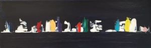 Peinture de valerie jouve: abstrait semaine du golfe