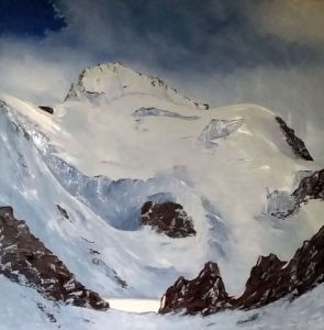 Peinture de jean pierre gouget: barre des Ecrins