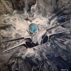 Peinture de isabelle sallet : RAFALE
