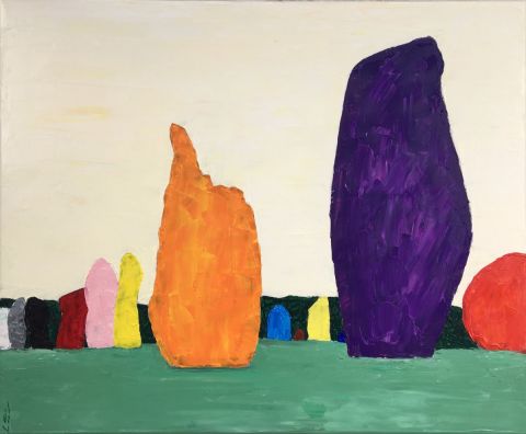 Carnac, menhirs - Peinture - valerie jouve