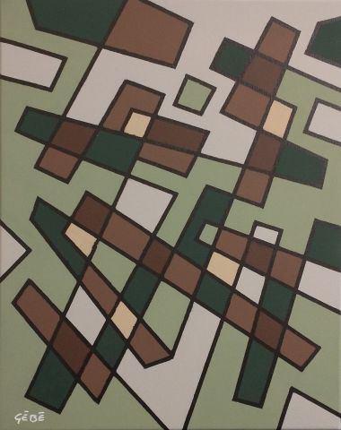 Géométrie variable (œuvre No. 4 sur 5) - Peinture - Guy Boulianne Géométrie variable (œuvre No. 4 sur 5) - Peinture - Guy Boulianne