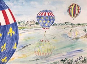 Voir cette oeuvre de COMETE: Montgolfières sur la Loire