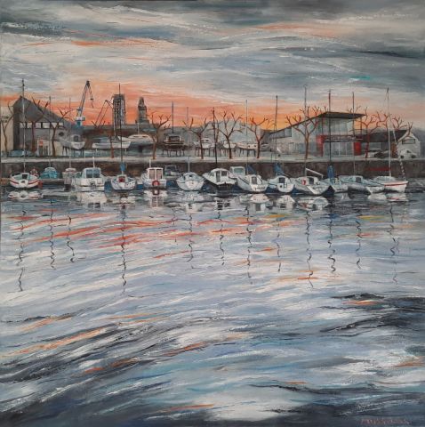 Reflets sur le Scorff - Peinture - Meryl QUIGUER
