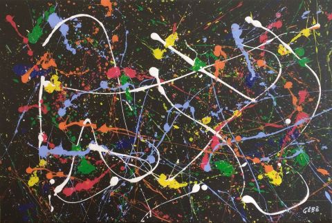 Fenêtres sur l’espace (œuvre No. 5 sur 6) - Peinture - Guy Boulianne Fenêtres sur l’espace (œuvre No. 5 sur 6) - Peinture - Guy Boulianne