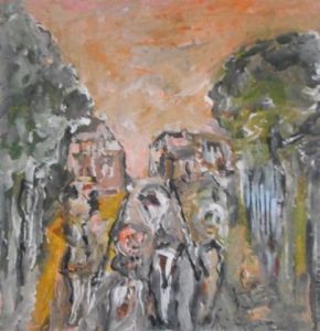 Voir le détail de cette oeuvre: A la sortie du village