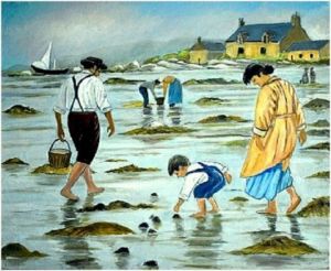 Voir cette oeuvre de watrin91: La petite famille à marée basse