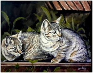 Voir cette oeuvre de watrin91: Les deux chats