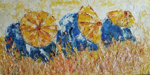 Récolte de Riz  (II) - Peinture - Rmarras