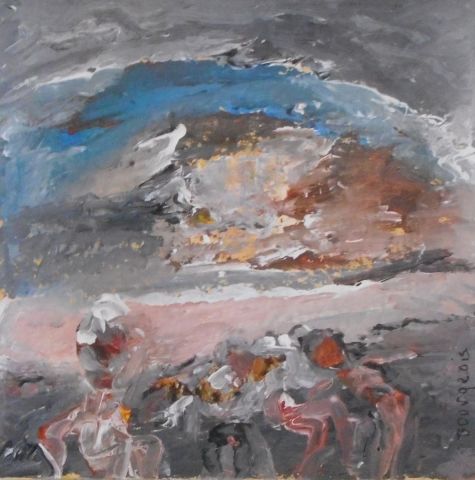 L'artiste BOURGEOIS - repos au bord de la route