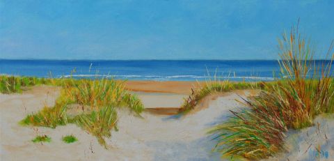 plage du médoc 24062025I - Peinture - christian riado