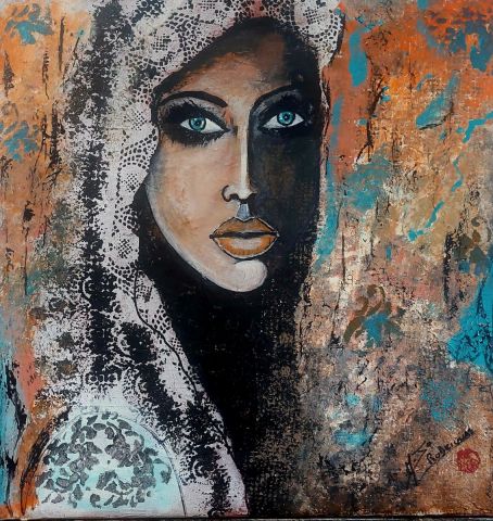 L'artiste marie jose Rodrigues - Ombre et voile en dentelle 