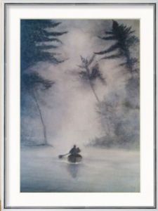 Voir cette oeuvre de isabelle zimmermann: Barque dans la brume